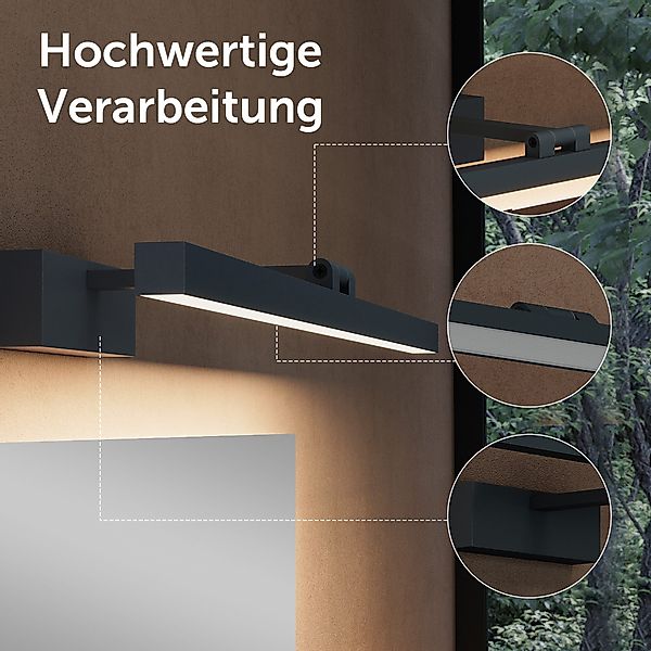 doporro LED Spiegelleuchte Wandlampe Wandleuchte Spiegellampe günstig online kaufen