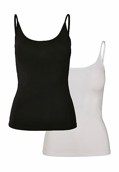 URBAN CLASSICS Muskelshirt "Urban Classics Damen Ladies Basic Top 2-Pack" 1 günstig online kaufen