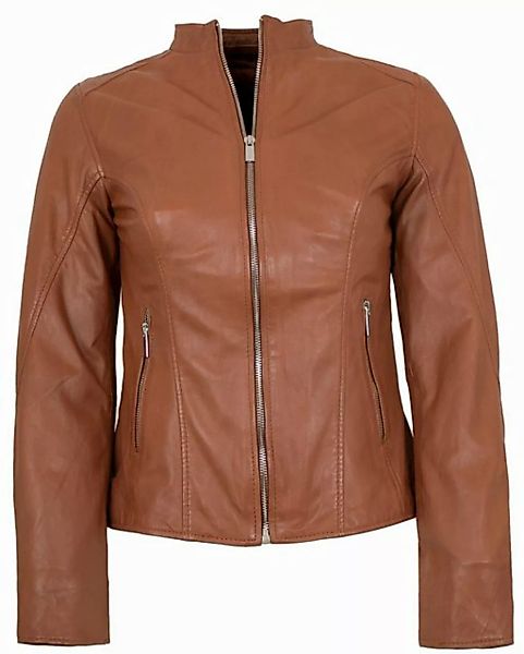 Jilani Lederjacke Fulya Jilani - Damen Lederjacke Lammnappa cognac günstig online kaufen