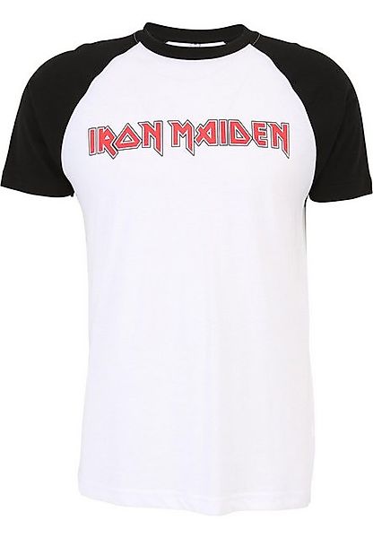 Merchcode T-Shirt Merchcode Herren Iron Maiden Logo Baseball Tee (1-tlg) günstig online kaufen