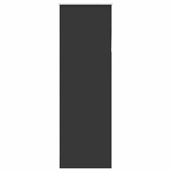 vidaXL Verdunkelungsrollo Schwarz 80x210 cm Stoffbreite 75,7 cm 4010916 günstig online kaufen