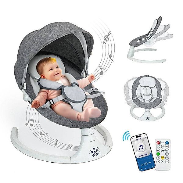 Insma Babyschaukel 5 Gang Elektrische bluetooth-Babywippe, günstig online kaufen