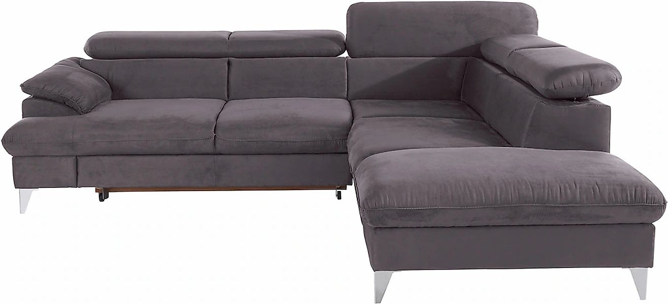 COTTA Ecksofa "Caluso L-Form" mit Kopfteilverstellung, wahlweise mit Bettfu günstig online kaufen