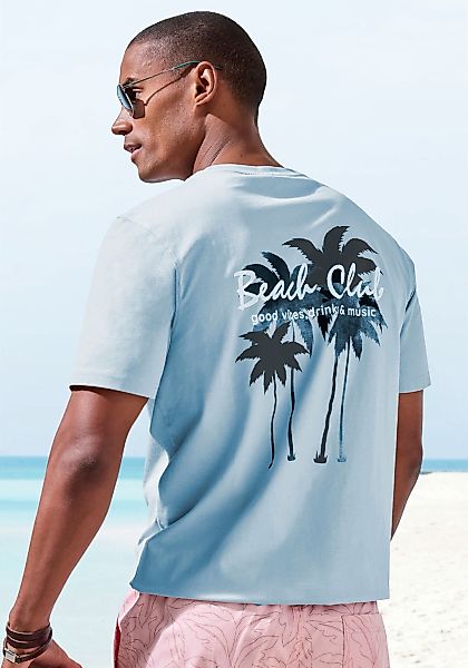 Beachtime T-Shirt "mit großem Rückenprint", Regular-Fit, mit Print vorn und günstig online kaufen