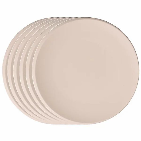 Villeroy & Boch Pizzateller »Platzteller NewMoon ø 29 cm 6er Set beige« günstig online kaufen