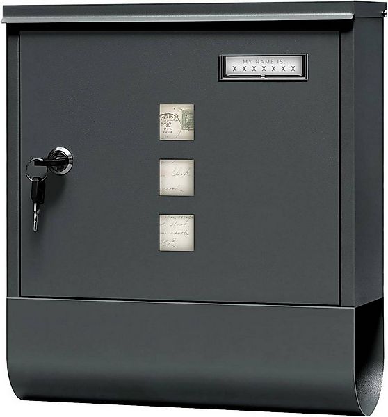 Woltu Wandbriefkasten (1-St), Postkasten mit 2 Schlüsseln, abschließbar, Si günstig online kaufen