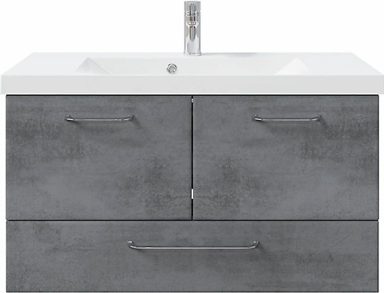 Saphir Badmöbel-Set »Quickset 945 Mineralmarmor-Waschtisch mit Unterschrank günstig online kaufen