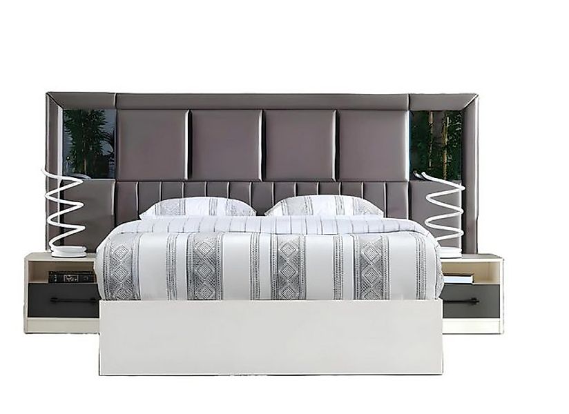 JVmoebel Bett Moderne Schlafzimmer Doppelbett Holz Möbel Einrichtung Bett D günstig online kaufen