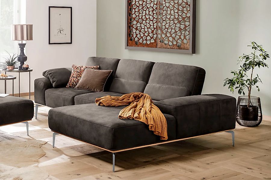 W.SCHILLIG Ecksofa "run, Designsofa mit tollem Sitzkomfort, L-Form", mit el günstig online kaufen
