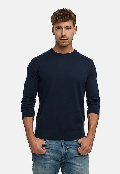 Indicode Sweater Herren INKalpo Rundhalspullover moderner Feinstrickpullove günstig online kaufen