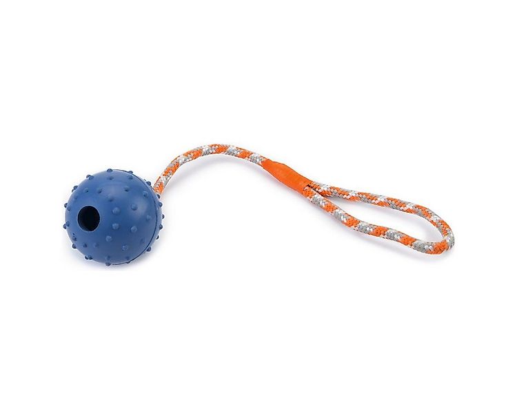 Beeztees Outdoor-Spielzeug Hundespielzeug Ball mit Glocke + Kordel massiv b günstig online kaufen