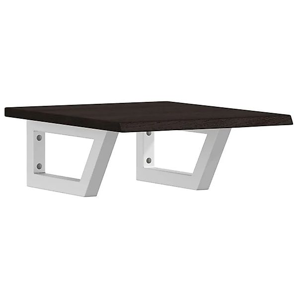 vidaXL Waschtischplatte mit Halterung Stahl und Massivholz Eiche 3302574 günstig online kaufen