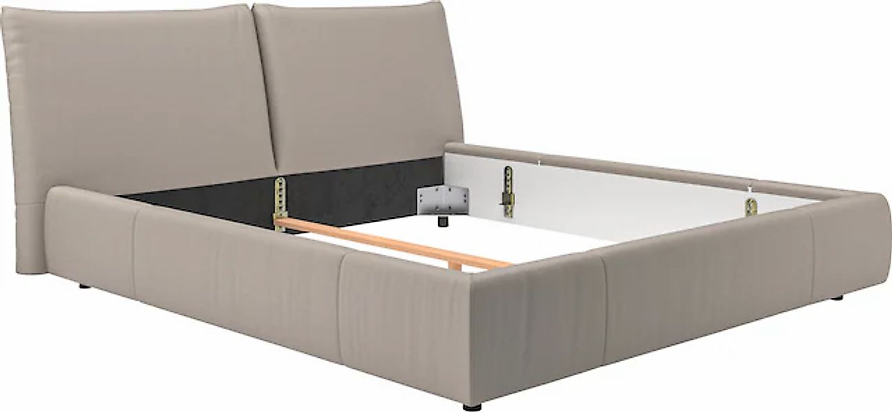 Home affaire Polsterbett "Priora in 4 Breiten bis 200cm" auch in NaturLEDER günstig online kaufen