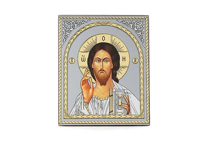 NKlaus Bild Jesus Christus Holz Ikone 10x12cm christlich orthodox 11348, Re günstig online kaufen