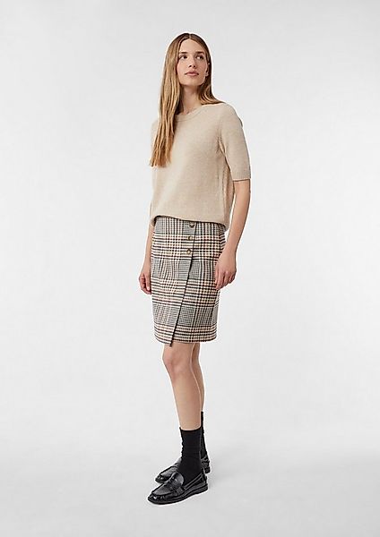 comma Minirock Rock Kurzer Karo-Rock in Wickel-Optik günstig online kaufen