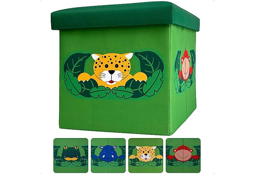 WIESEN.design Spielzeugtruhe 33L, Spielzeugkiste mit Deckel, Kindersitzbank günstig online kaufen