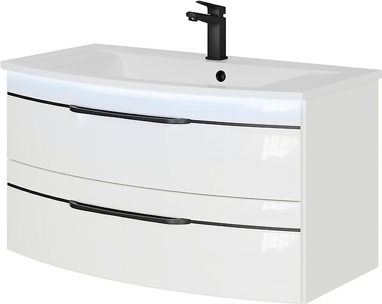 Saphir Waschtisch »Serie 7045 Mineralmarmor-Waschtisch und Unterschrank, 91 günstig online kaufen