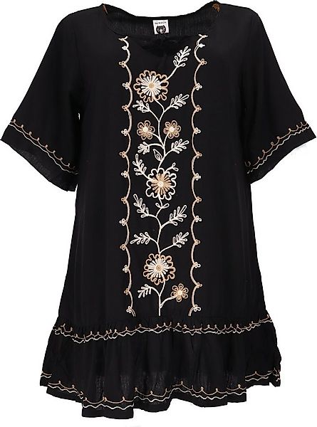 Guru-Shop Midikleid Bestickte Hippie Tunika, Boho Strandkleid,.. alternativ günstig online kaufen