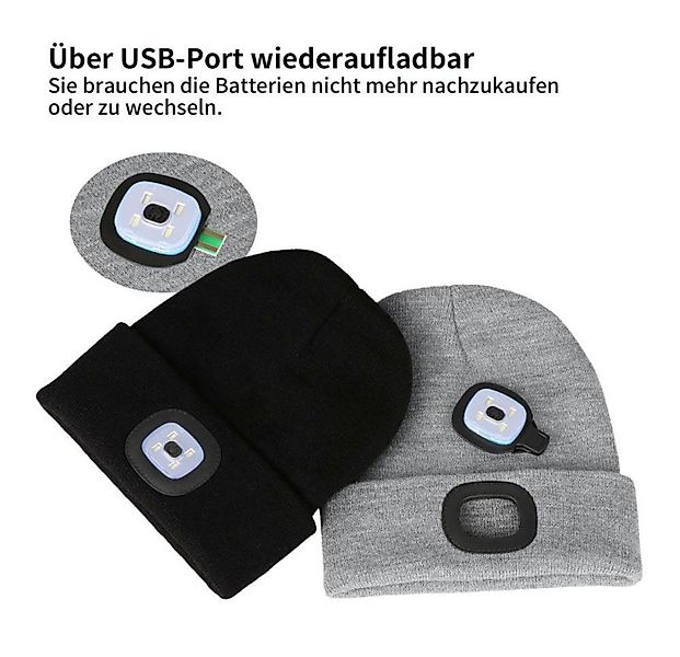 Solarandmore Strickmütze Mütze mit LED-Licht günstig online kaufen