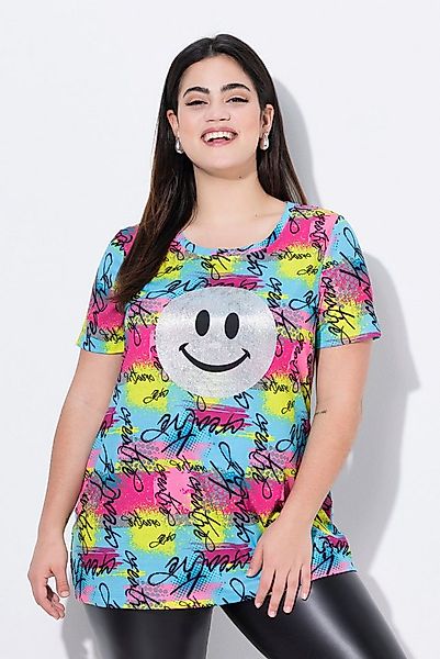 Angel of Style T-Shirt T-Shirt bequeme Passform Metallic-Smiley günstig online kaufen