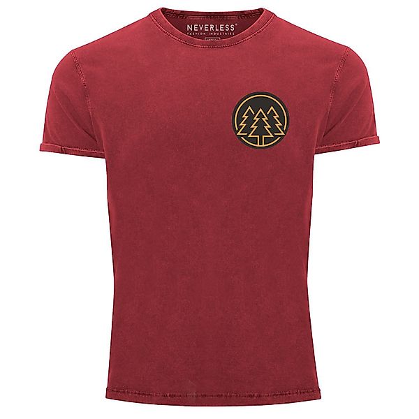 Neverless Print-Shirt Herren Vintage Shirt Logo günstig online kaufen