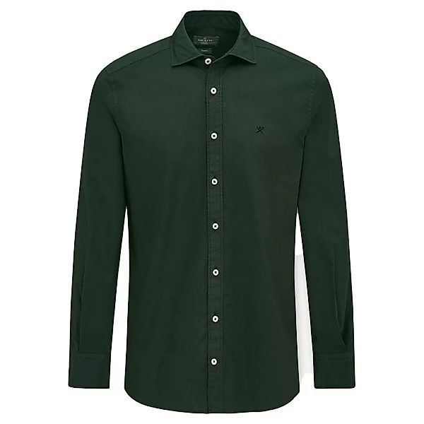 Hackett Gmt Dyed Stretch Pop Langarm Hemd 2XL Forest Green günstig online kaufen