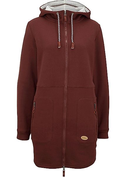 Long-Kapuzen-Sweatjacke günstig online kaufen