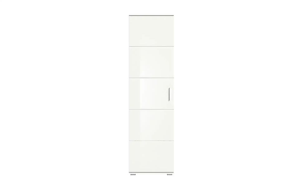 xonox.home Garderobenschrank Weiß Hochglanz Melamin Modern 55x191x37 cm günstig online kaufen
