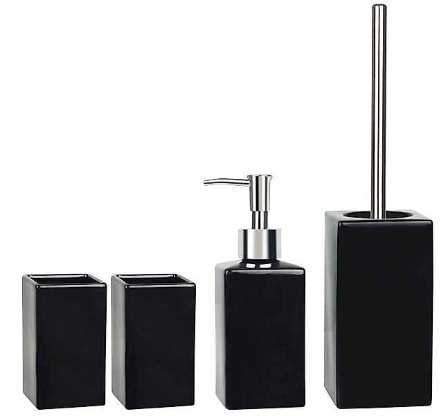 spirella Badaccessoires-Sets QUADRO, Zubehör-Set aus hochwertiger Keramik, günstig online kaufen