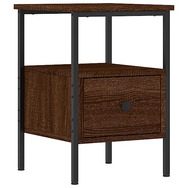vidaXL Nachttisch Nachttisch Braun Eichen-Optik 34x36x50 günstig online kaufen