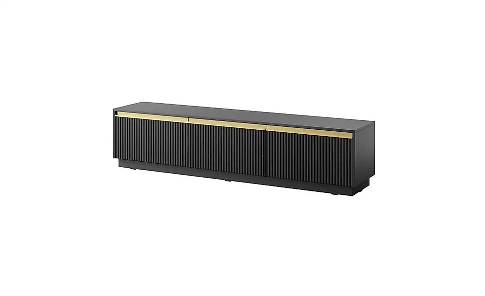Lowboard  Roy ¦ schwarz ¦ Maße (cm): B: 181,5 H: 42 Kommoden & Sideboards > günstig online kaufen