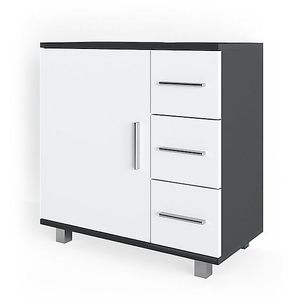 Vicco Waschbeckenunterschrank Ilias Anthrazit/Weiß 60 x 61 cm günstig online kaufen
