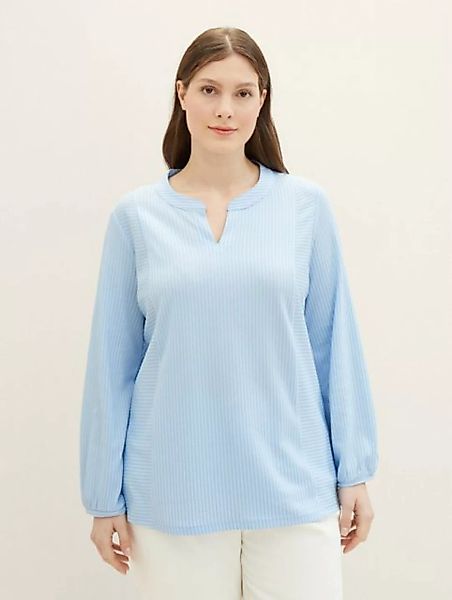 TOM TAILOR PLUS T-Shirt Plus - Blusenshirt mit Bio-Baumwolle günstig online kaufen