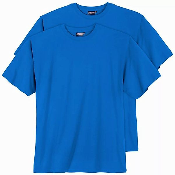 ADAMO Rundhalsshirt Adamo 2er-Pack Basic T-Shirt Übergröße royalblau günstig online kaufen