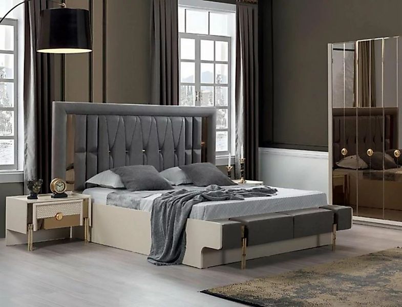 JVmoebel Bett Luxus Bett Moderne Design Schlafzimmer Polster Möbel Neu Dopp günstig online kaufen