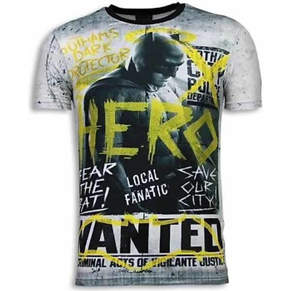 Local Fanatic  T-Shirt Wanted Gothams Hero Digital Strass günstig online kaufen