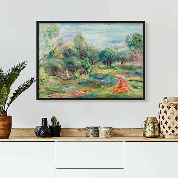 Bild mit Rahmen - Querformat Auguste Renoir - Landschaft bei Cagnes günstig online kaufen