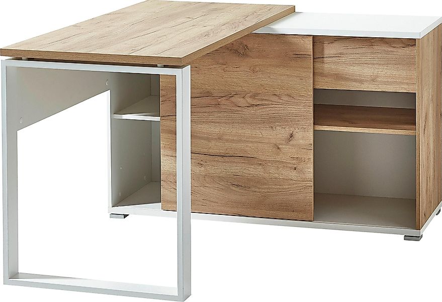 GERMANIA Eckschreibtisch "GW-Lioni" mit integriertem Sideboard günstig online kaufen
