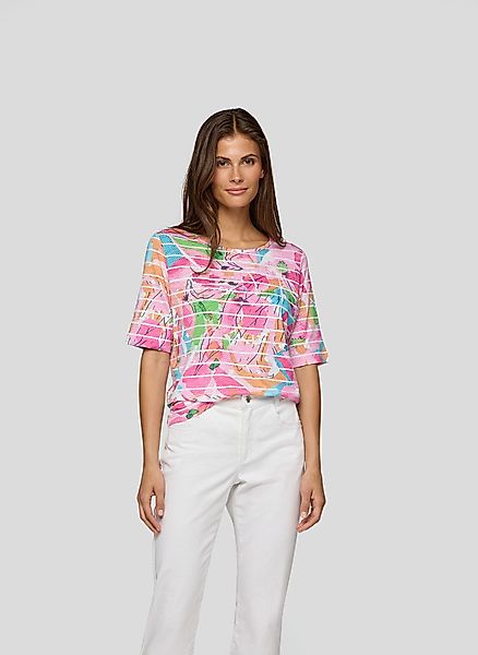 Rabe T-Shirt mit floralem Muster günstig online kaufen