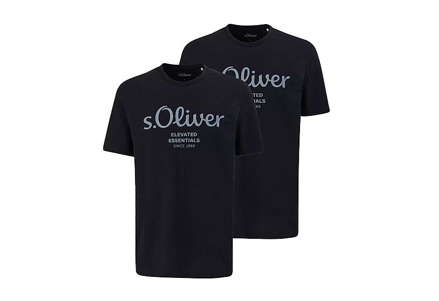 s.Oliver T-Shirt Modern Casual (2-tlg) Rundhals, kurzarm, Regular fit, 2er günstig online kaufen