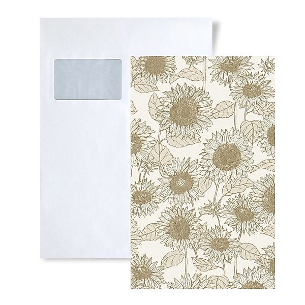 PROFHOME 1 MUSTERSTÜCK S-376851-GU DIN A4 MUSTER der Floral Tapete günstig online kaufen