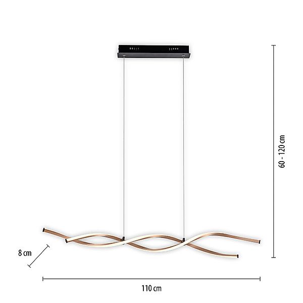 Paul Neuhaus Pendelleuchte »POLINA« LED-Board 1 Stk. Warmweiß festverbaute günstig online kaufen