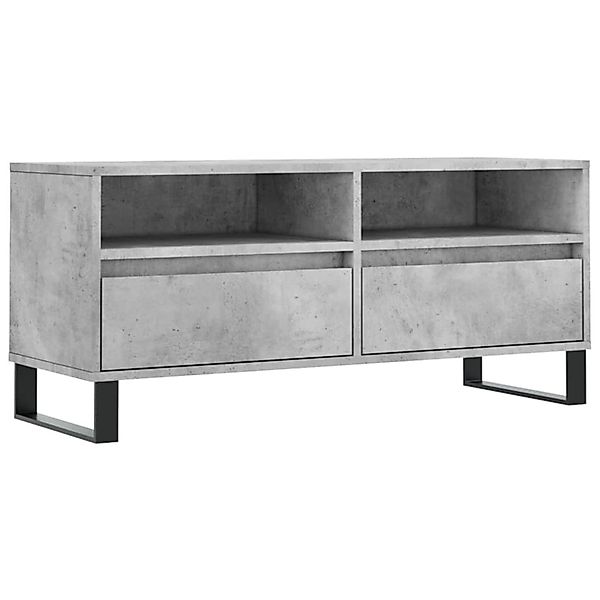VidaXL TV-Schrank Betongrau 100x34,5x44,5 cm Holzwerkstoff  Modell 3 günstig online kaufen