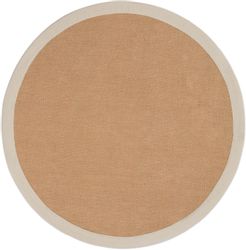 carpetfine Sisalteppich "Sisal" rund 5 mm Höhe mit farbiger Bordüre, Anti-R günstig online kaufen