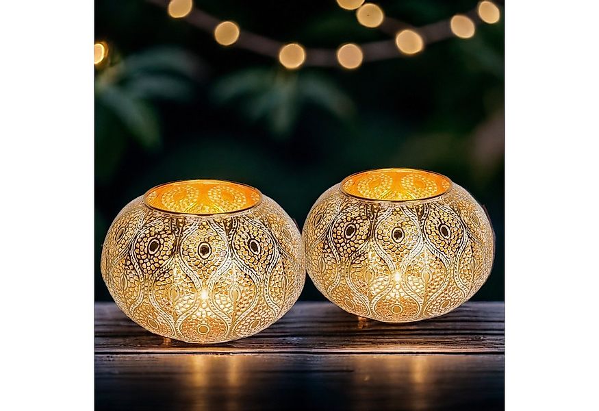 Marrakesch Orient & Mediterran Interior Teelichthalter 2er Set MAADES Desig günstig online kaufen