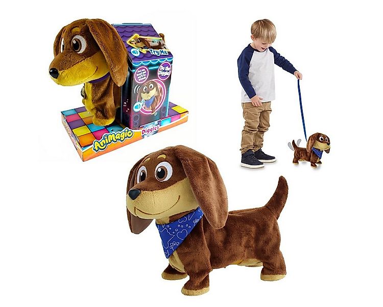 Goliath B.V. Plüschfigur Animagic Plüsch Dackel Diggles günstig online kaufen