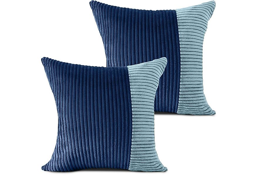 Amilian Dekokissen 2er Set - Kissen mit Füllung & Bezug - Zierkissen Set 2 günstig online kaufen