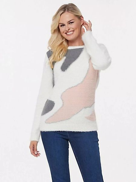 Christian Materne Rundhalspullover Sweater mit eingestrickten Glitzerbändch günstig online kaufen