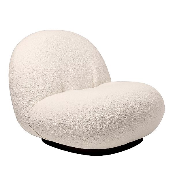 Gubi - Pacha Lounge Chair Gestell schwarz - creme/Stoff Dedar Karakorum 001 günstig online kaufen