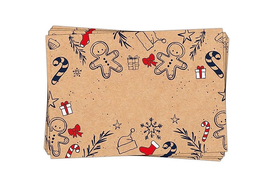 Logbuch-Verlag Dekofigur Geschenkaufkleber Weihnachten 100 Stück 7 x 5 cm r günstig online kaufen